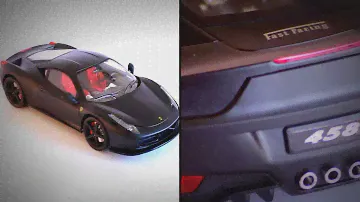 MZ FERRARI ITALIA 458 Black Mat 1:14 r/c toys car