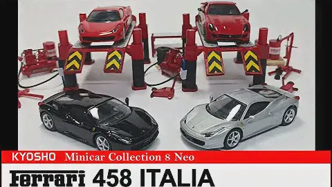 FERRARI 458 ITALIA - Minicar Collection 8 Neo - by Kyosho