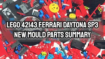 LEGO Technic 42143 Ferrari Daytona SP3: New Mould Parts Summary